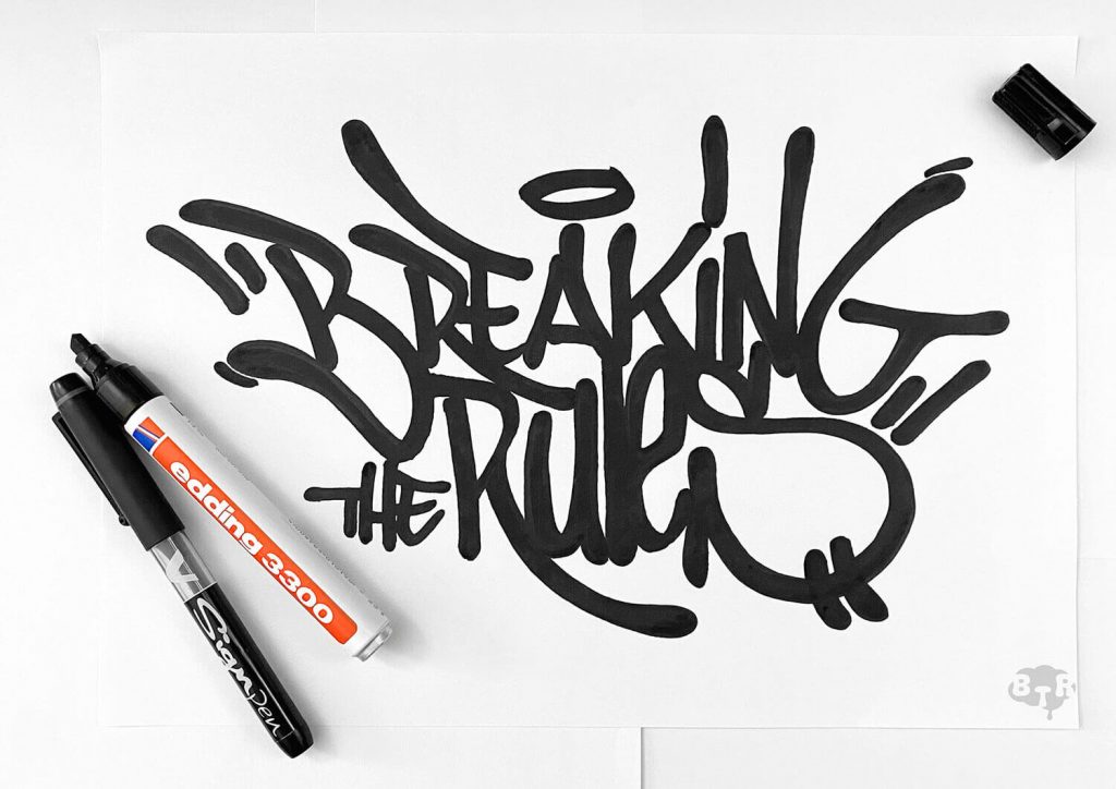 "Breaking the rules" por Moockie. 2021