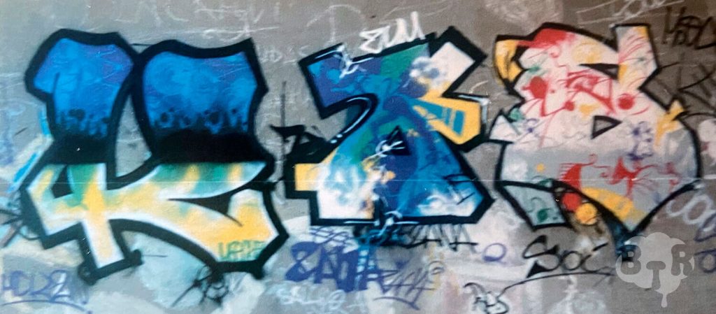 "K Z S" por Moockie, Zana y Spy. Clot, Barcelona 1990