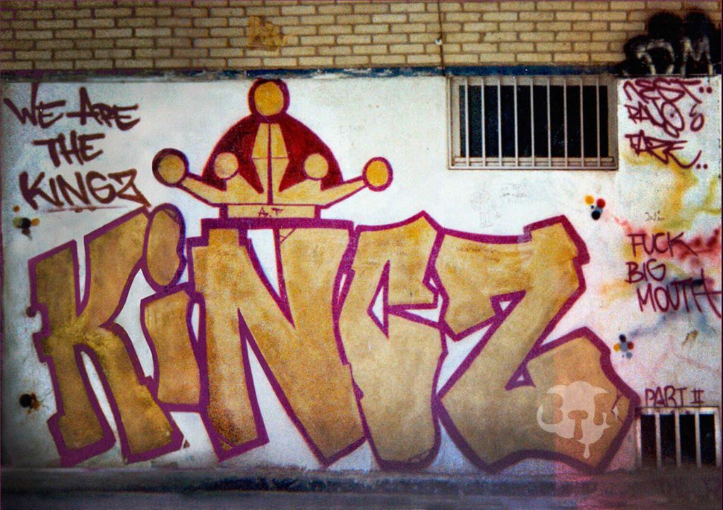 "We are the Kingz. Crime Artist Crew" por Faze 2, Ray one y Nest one. Alcorcón 1988